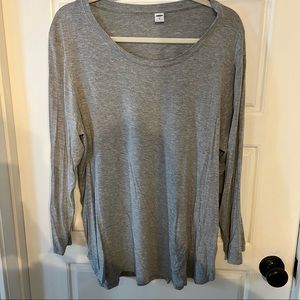 Gray luxe long sleeve from Old Navy